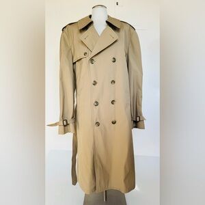 London fog size vintage, trenchcoat, raincoat, 44 long removable, fleece lining